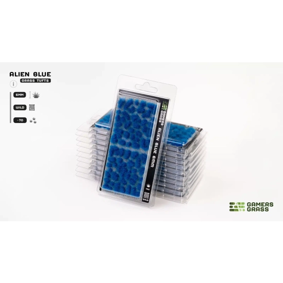 Gamers Grass Special Tufts – 6 mm Alien Blue (Wild) | Niebieskie kępki trawy sci-fi do dioram i podstawek